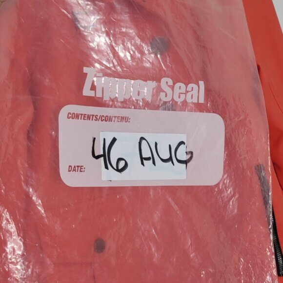 Schwiing Red Orange  Black Cotton Blend Snap  Zip Up Utility Jacket Size XS - Picture 14 of 14